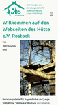 Mobile Screenshot of huette-ev-rostock.de